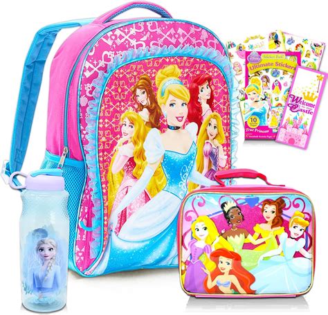 princess backpack with lunch box